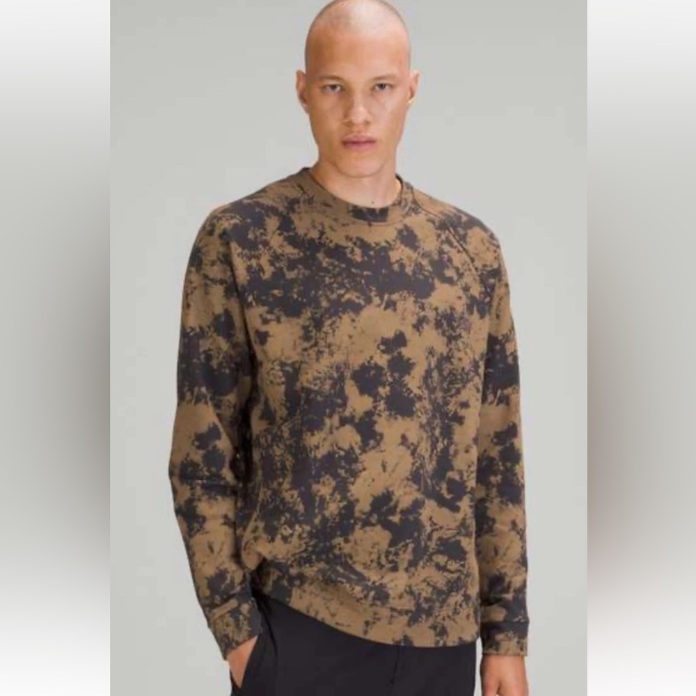 Lululemon City Sweat Men's Crewneck Sweatshirt Astral Gray/Brown Mens Medium